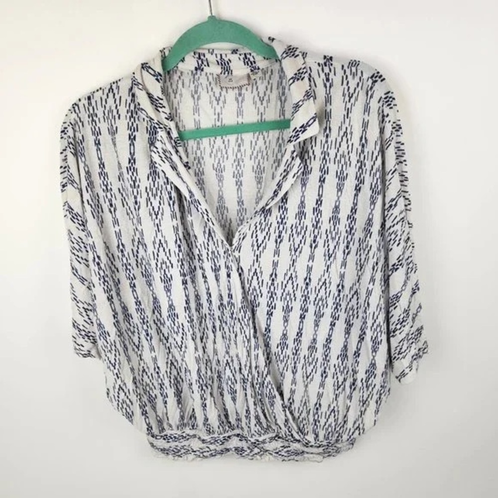 Anthropologie Postage Stamp Blouse